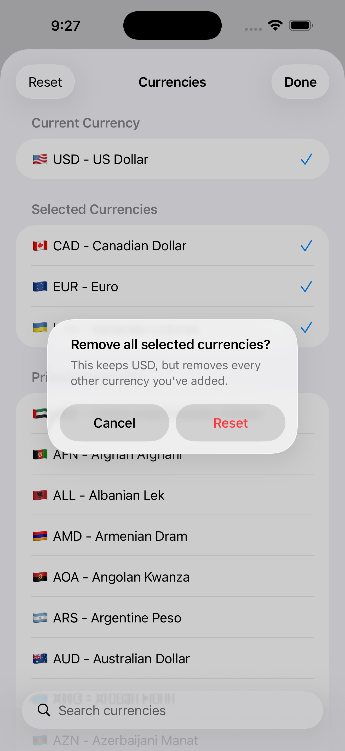SatsPrice on iPhone